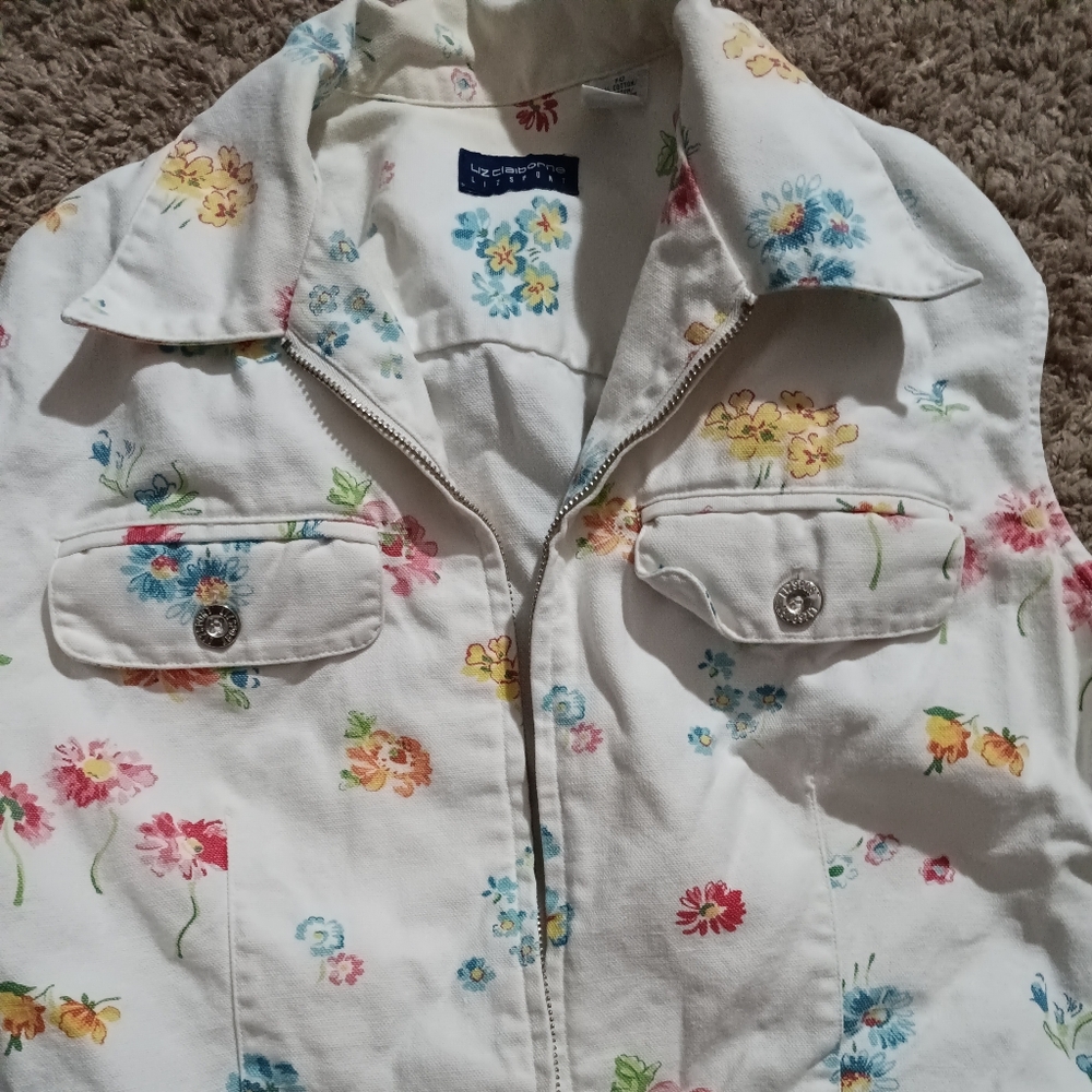 White Jean vest